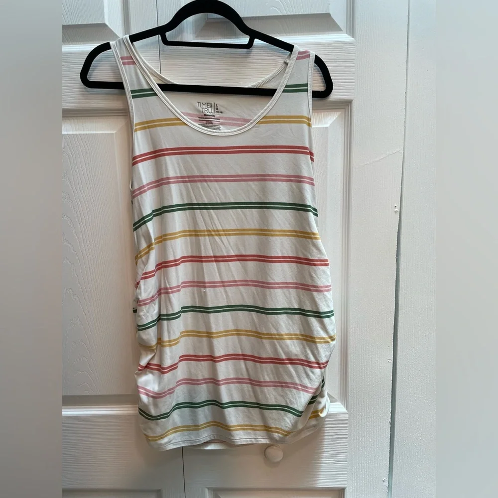 Time & Tru Maternity Stretch Tank Top Size Large - Picture 9 of 12